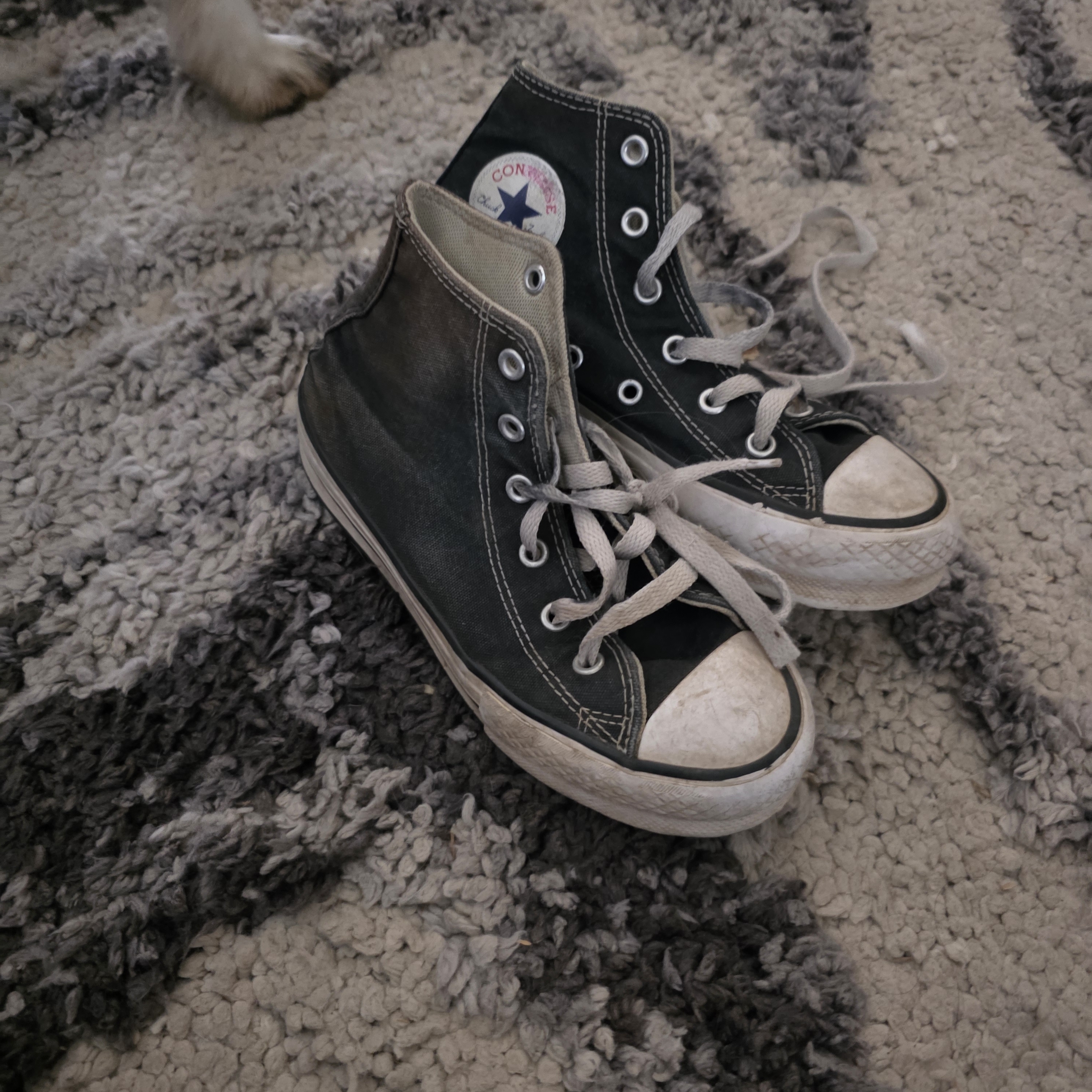 Converse Kids High Top Sneakers In Black And White